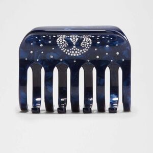 Lululemon Criss-Cross Claw Clip *Rhinestones Hero Blue/Gatsby Blue